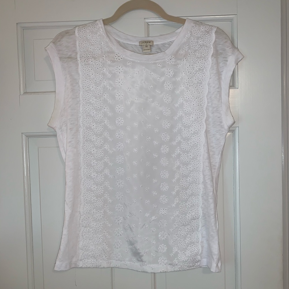 White Eyelet Women’s Tee